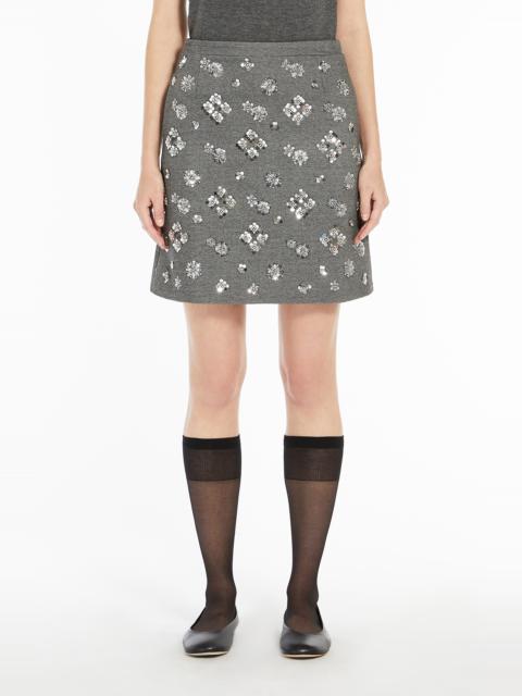 WEEKEND Max Mara Weekend Max Mara Monza Sequin Miniskirt in Medium Grey at Nordstrom