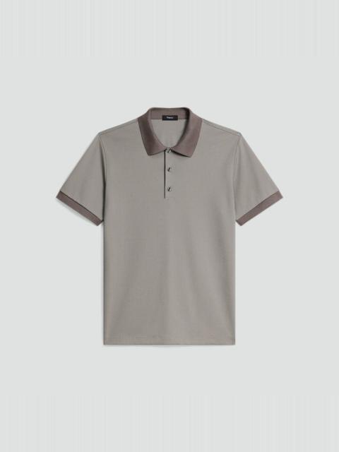 Theory Polo Shirt in Cotton-Blend Jacquard