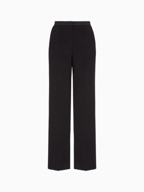 GIORGIO ARMANI Stretch viscose-cady classic trousers