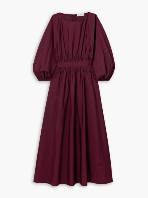 GABRIELA HEARST Ahmose gathered cotton-poplin midi dress