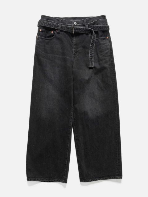 sacai Denim Pants Black
