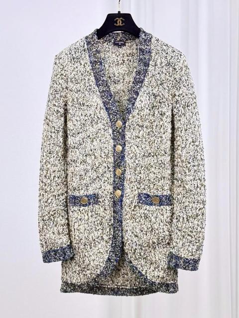 CHANEL Chanel 19A Egyptian Collection Gold Thread Woven Mid-Length Cardigan Jacket