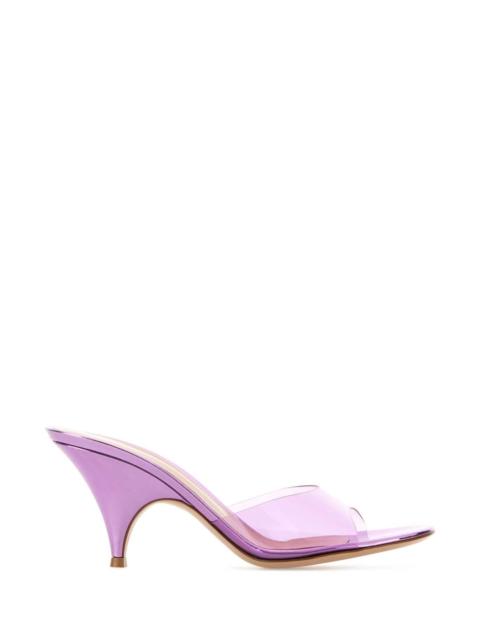 Gianvito Rossi Gianvito Rossi Women Lilac Pvc Sofia Mules
