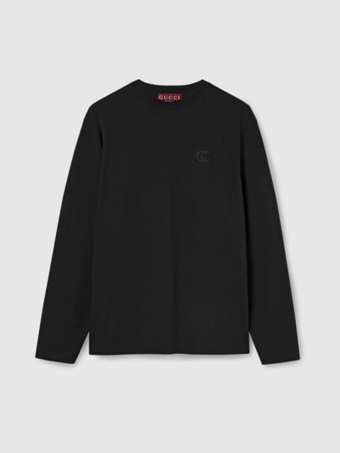 GUCCI Long-sleeve cotton jersey T-shirt