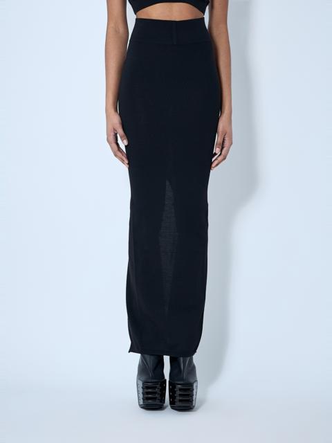 Rick Owens Wool Knit Maxi Skirt