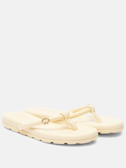 Gianvito Rossi Fiji leather thong sandals