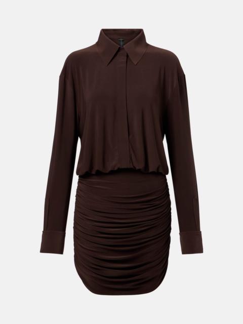 NORMA KAMALI Ruched shirt dress