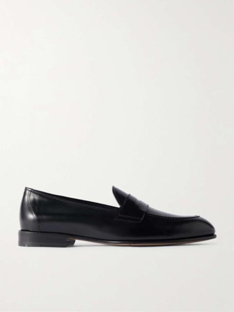 Brioni Appia Leather Penny Loafers