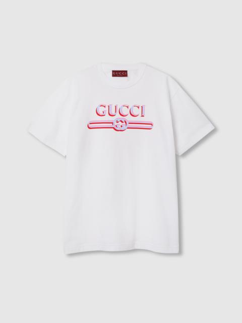 GUCCI Printed cotton jersey T-shirt
