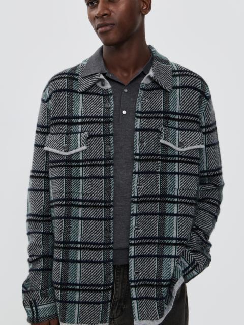 GUEST IN RESIDENCE Plaid Cashmere Work Shirt