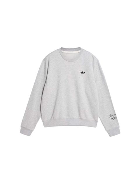 adidas LONG SLEEVE CREW NECK - GREY