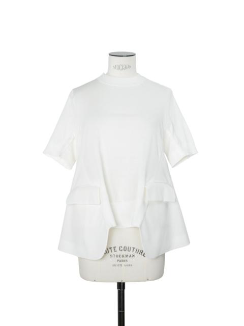 sacai Wool Suiting x Cotton Knit Pullover