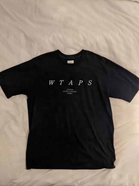 WTAPS WTAPS System T-Shirt Size 04 XL Black