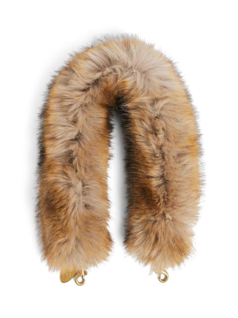 BALENCIAGA Women's Animal-free Fur Strap in Cream