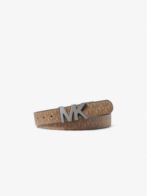 MICHAEL KORS Reversible Logo Buckle Belt