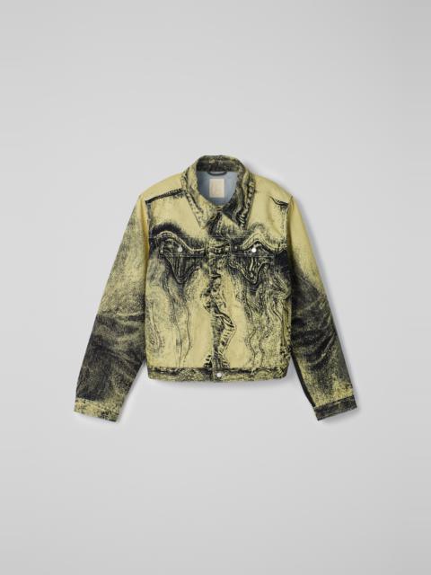 CAMPERLAB Yellow-Black Distorted Print Denim Jacket