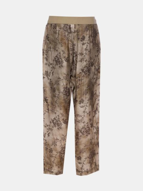 UMA WANG Dirty White/Grey Palmer Pants