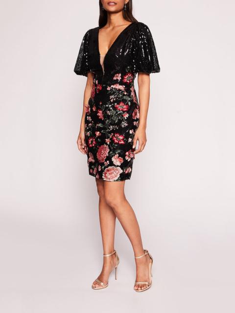 Marchesa SHIMMER MINI DRESS