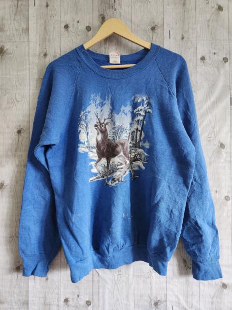Other Designers Vintage Pullover Printed Fruit Of The Loom Sweatshirts USA