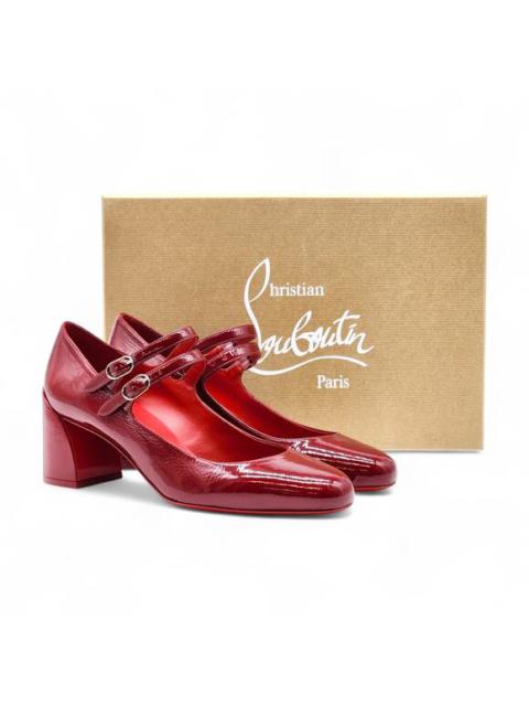 Christian Louboutin Miss Jane Leather Pumps 55mm Red EU 39.5 US 9 - NWB $945