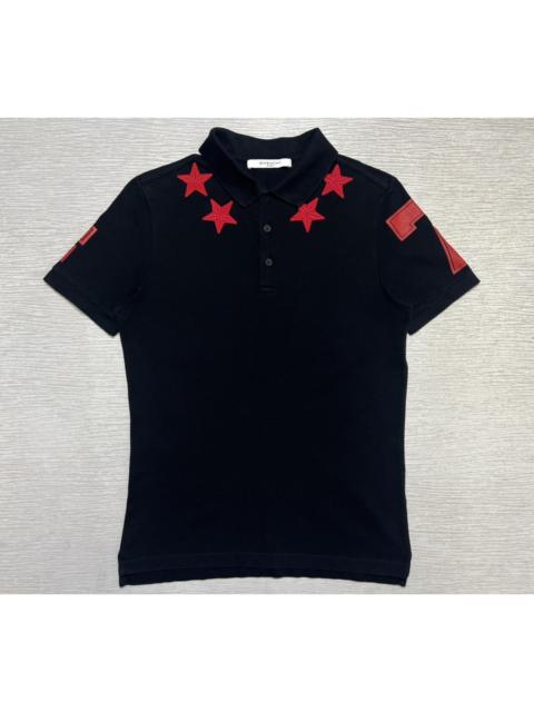 Givenchy Givenchy - Riccardo Tisci - S/S 15 Stars Appliqued Poloshirt