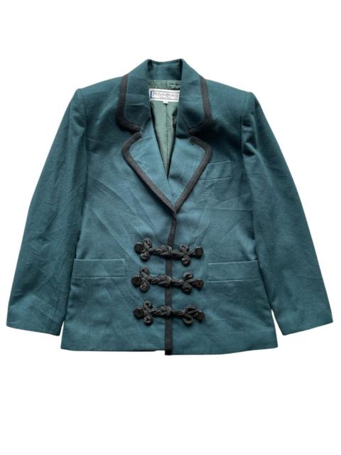 SAINT LAURENT Yves Saint Laurent Diffusion Femmes Frog Closures Jacket