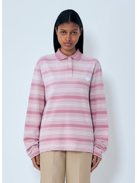 Prada Prada Women Striped Piqué Polo Shirt