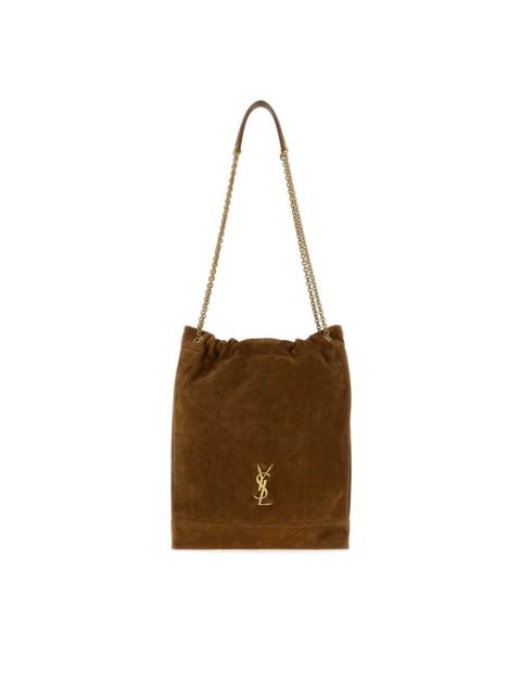 SAINT LAURENT Saint Laurent Brown Suede Jamie Pochon Shoulder Bag