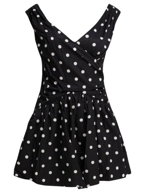 self-portrait Self-portrait Polka Dot Flared Dress