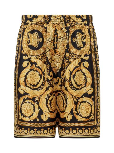 VERSACE Shorts With Baroque Print