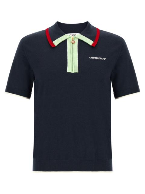 CASABLANCA Casablanca Men Knit Polo Shirt With Zip