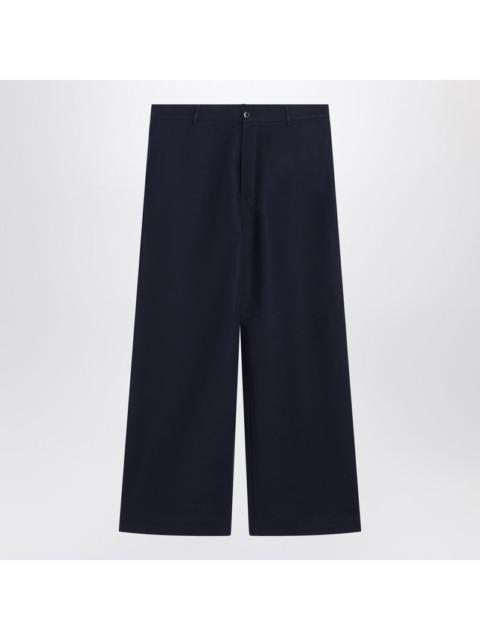 Acne Studios Acne Studios Navy Blue Satin Trousers Men