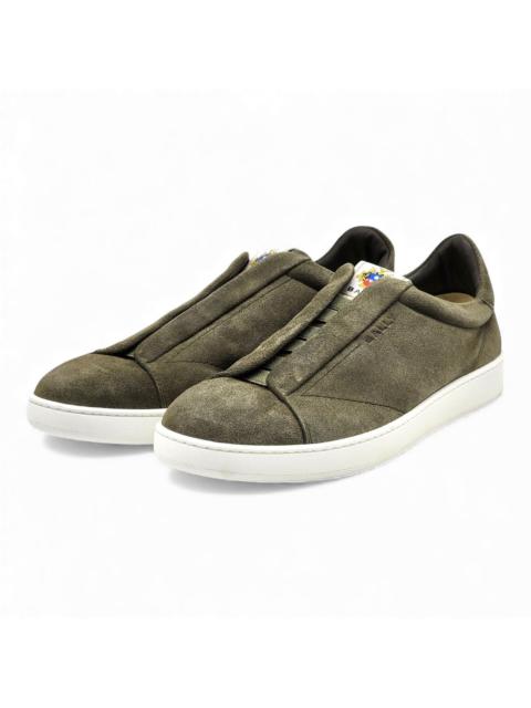 Other Designers Bally - Crest Romy Suede Slip On Sneakers Green EU 42 US 9 - $400