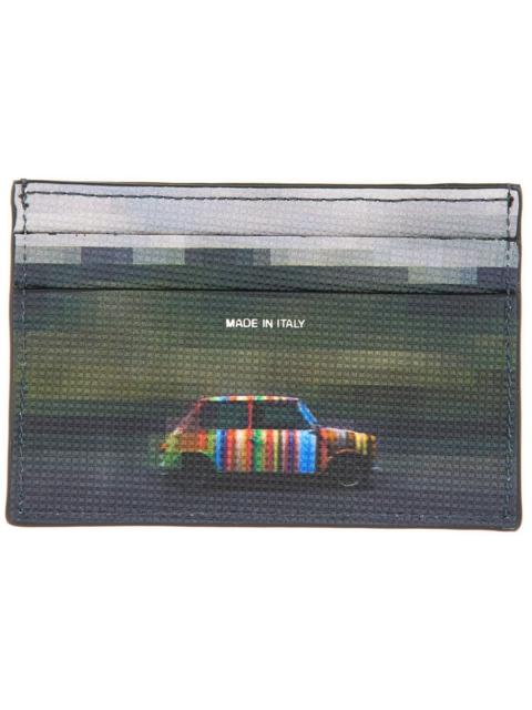 Paul Smith PIXELATED MINI LEATHER CARD HOLDER