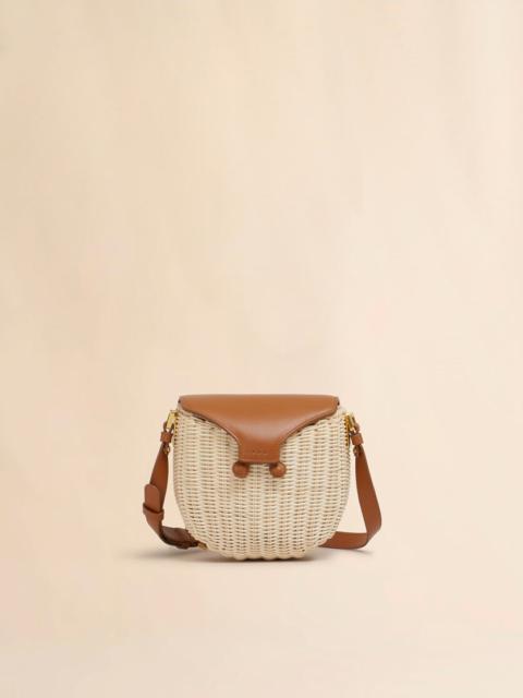 Marni NATURAL RATTAN MIDOLLINO CROSSBODY BAG
