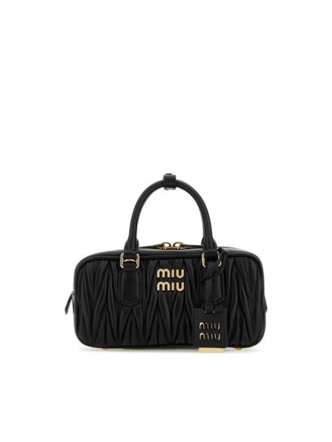 Miu Miu Miu Miu Black Leather Arcadie Handbag