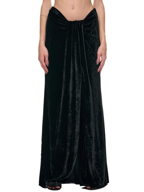 Blumarine Long Velvet Skirt