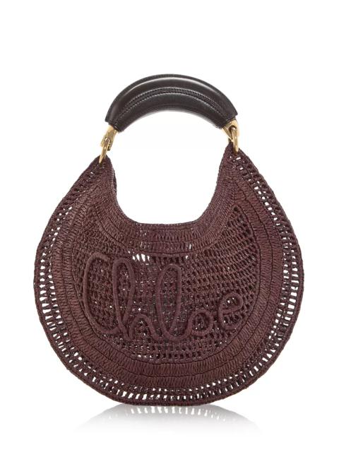 Chloé Summer Banana Raffia Hobo Bag