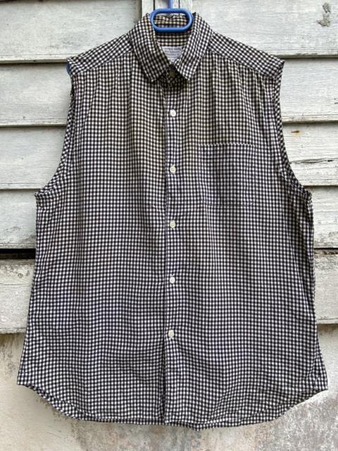 Comme Des Garçons Comme Des Garcon Ad 2010 Sleeveless Plaid Button Shirt