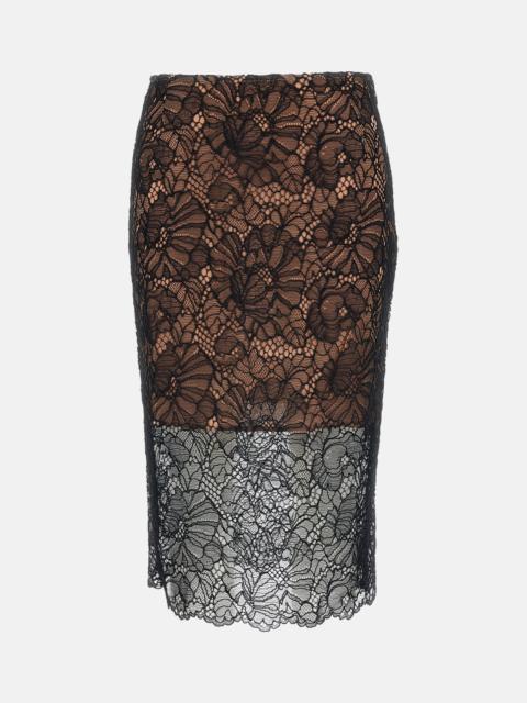 ROTATE Rotate Women Lace Midi Pencil Skirt
