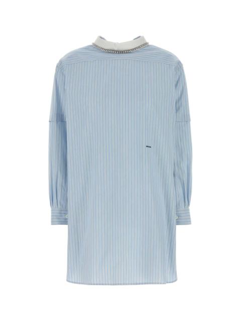 Prada Prada Women Embroidered Poplin Blouse