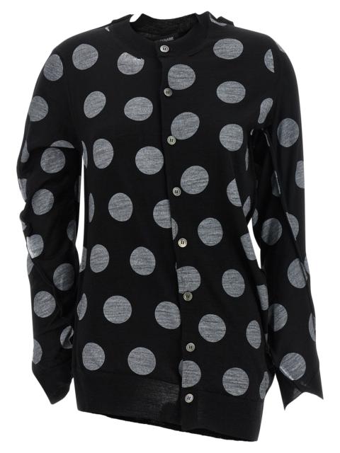 Junya Watanabe Junya Watanabe Women Polka Dot Maxi Cardigan
