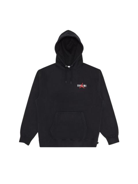 Supreme Supreme x Jordan Hooded Sweatshirt 'Black'