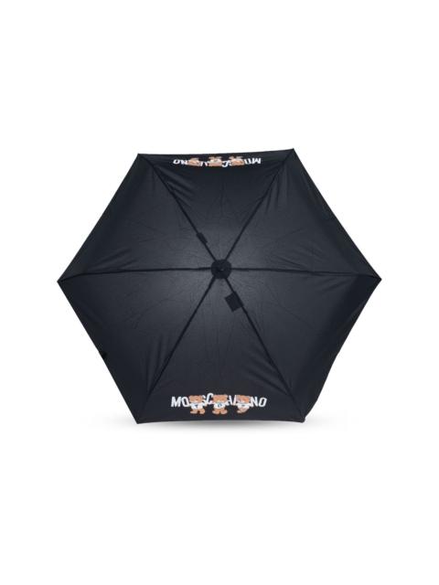 Moschino teddy bear-logo print compact umbrella