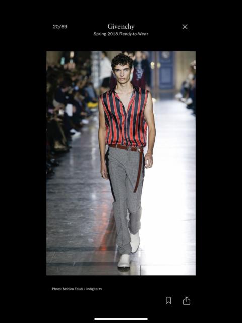 Givenchy SS18 Runway Houndstooth Trousers