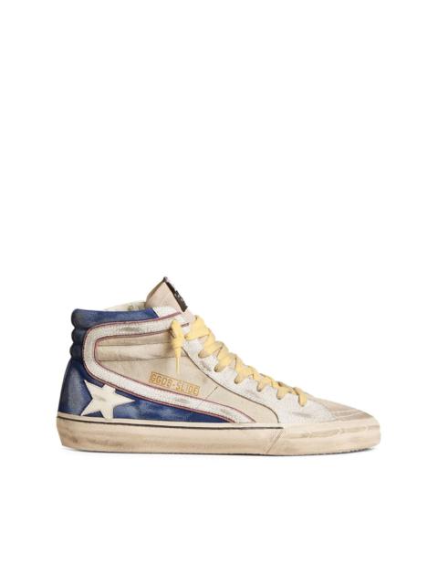 Slide high-top sneakers