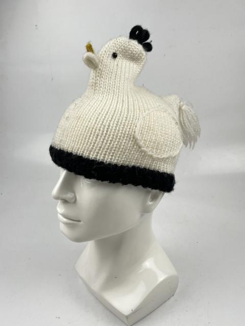 Other Designers Japanese Brand - very rare made in japan chicken knitted hat beanie hat tc35