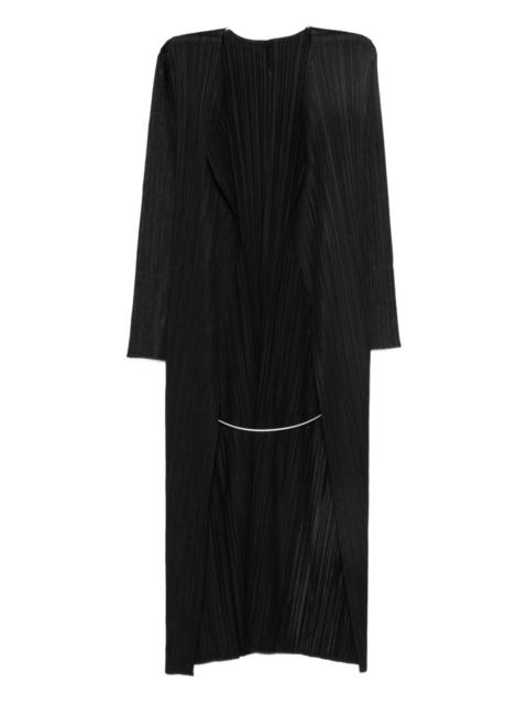 Pleats Please Issey Miyake Pleats Please Issey Miyake Women Pleated Long Cardigan