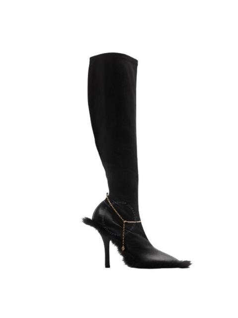 Burberry Burberry Leather Slinky Legging High Boots