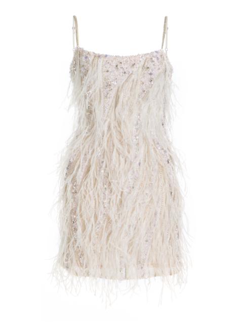 RACHEL GILBERT Cynthia Embellished Mini Dress gold